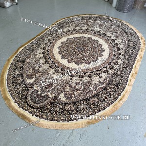 Овальный Ковер с Восточным Узором Медальон Арт 30346